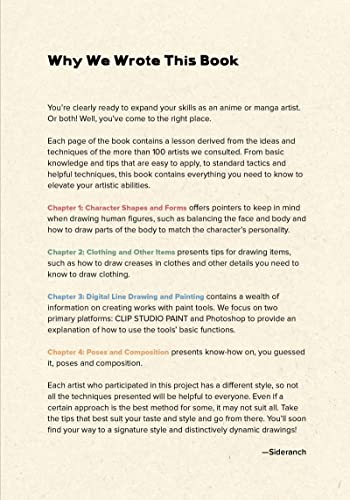 Learn to Draw Exciting Anime & Manga Characters: Lessons from 100 Professional Japanese Illustrators (with over 600 illustrations to improve your digital or by hand techniques)