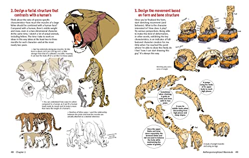 A Guide to Drawing Manga Fantasy Furries: and Other Anthropomorphic Creatures (Over 700 illustrations)