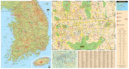 Korea & Seoul Travel Map Second Edition (Periplus Travel Maps)