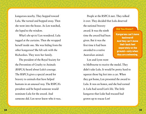 National Geographic Kids Chapters: Kangaroo to the Rescue!: And More True Stories of Amazing Animal Heroes (NGK Chapters)