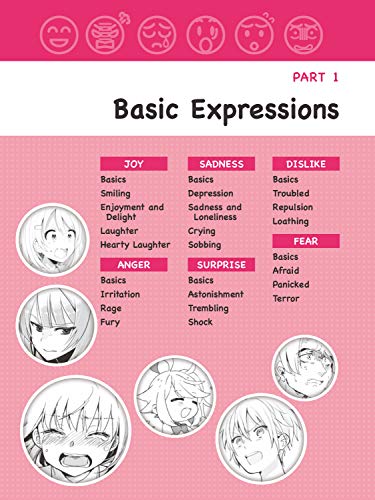 How to Create Manga: Drawing Facial Expressions: The Ultimate Bible for Beginning Artists (With Over 1,250 Illustrations) (How to Create Manga Guides)