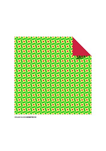 192 Origami Folding Papers in Geometric Patterns: 6x6 Inch Origami Paper Printed with 8 Different Patterns: Origami Book with Instructions 4 Projects Included