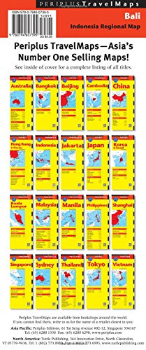Bali Travel Map Ninth Edition (Periplus Travel Maps)