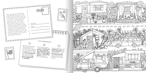 Road Trip! Coloring Book: Color Your Way to National Parks, Landmarks, and Roadside Attractions: A Coloring Book