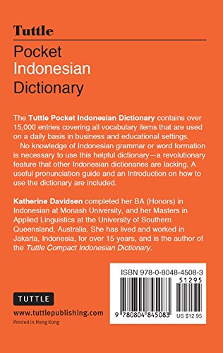 Tuttle Pocket Indonesian Dictionary: Indonesian-English English-Indonesian (Tuttle Pocket Dictionaries)