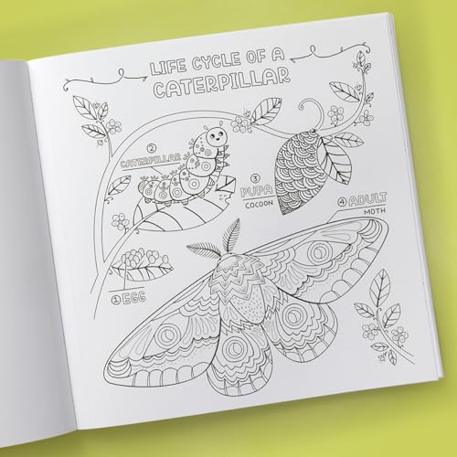 What's Inside a Garden?: Science and Nature Coloring Book: 40 Drawings to Color