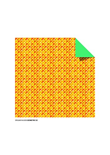 192 Origami Folding Papers in Geometric Patterns: 6x6 Inch Origami Paper Printed with 8 Different Patterns: Origami Book with Instructions 4 Projects Included
