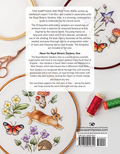 Kew Book of Nature Samplers, The: 10 embroidery projects with reusable iron-on transfers