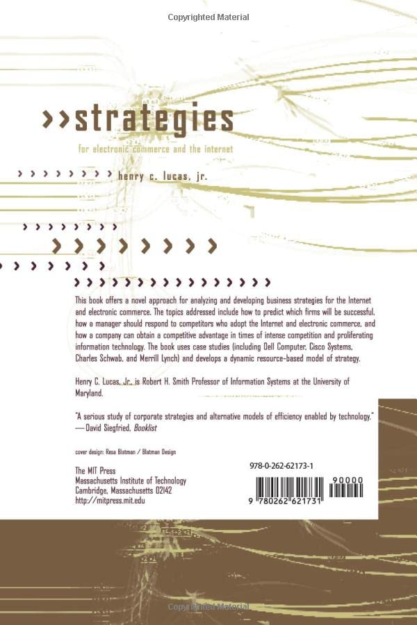 Strategies for Electronic Commerce and the Internet
