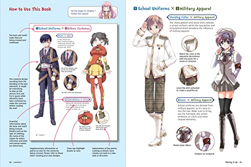 Fantasy Costumes for Manga, Anime & Cosplay: A Drawing Guide and Sourcebook (With over 1100 color illustrations)