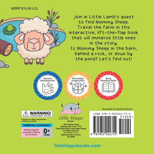 Little Hippo Books Peek and Seek On the Farm Children's Books Ages 1-3 | Touch and Feel Books for Toddlers 1-3 & Baby Books | Best Kid's Books and ... Children's Books and Sensory Books