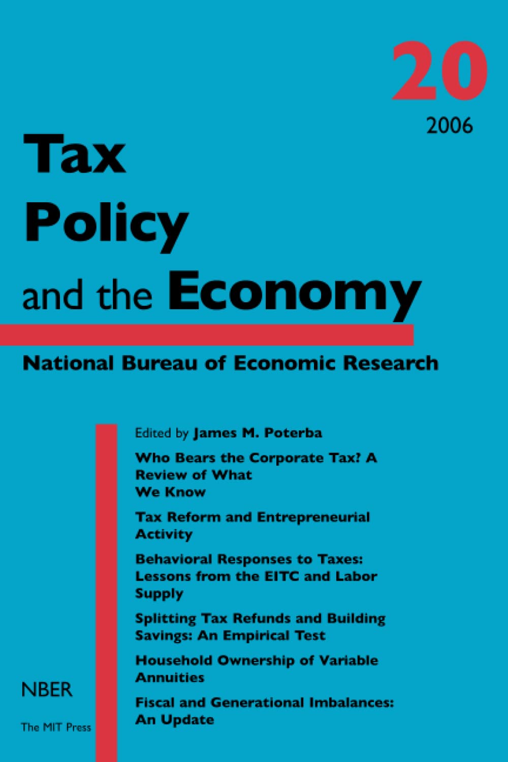 Tax Policy and the Economy, Volume 20