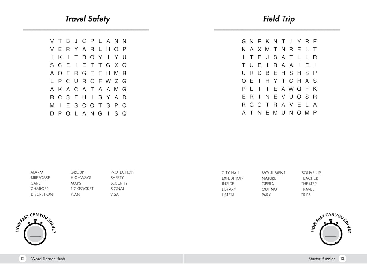 Word Search Rush: Test Your Skills and Beat the Clock with 150+ Easy to Hard Challenges (Speed Solve Puzzles)