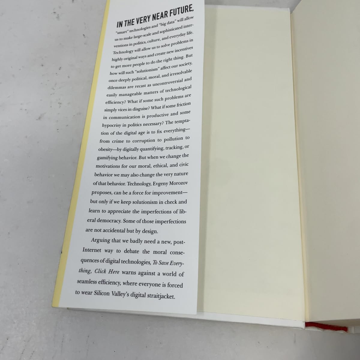 To Save Everything, Click Here: The Folly of Technological Solutionism