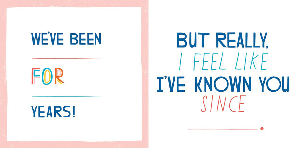 Yay, Us!: Made for You By . . . (Fill-in-the-Blanks)