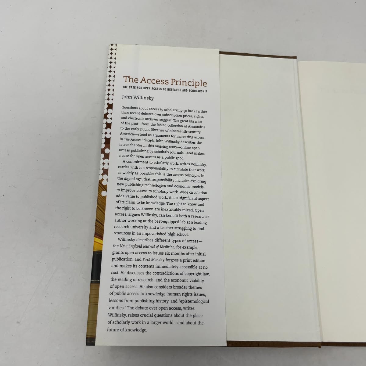 The Access Principle: The Case for Open Access to Research And Scholarship