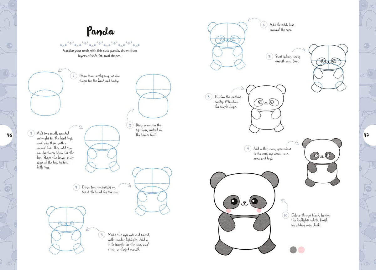 10 Step Drawing: Kawaii: Draw over 50 cute creations in 10 easy steps