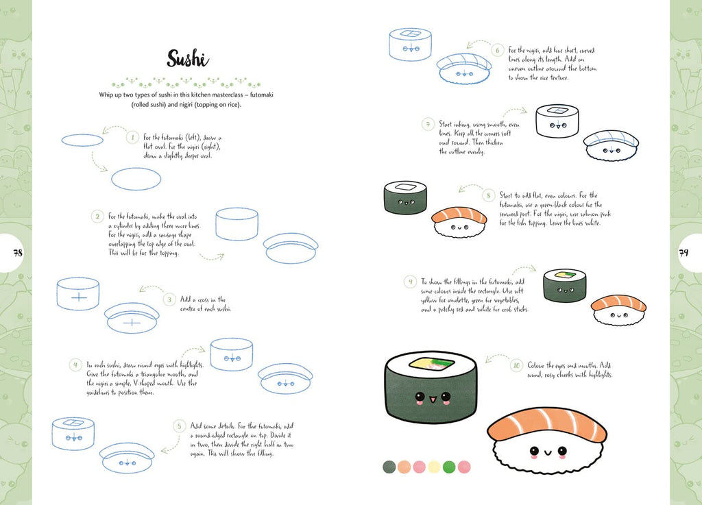 10 Step Drawing: Kawaii: Draw over 50 cute creations in 10 easy steps