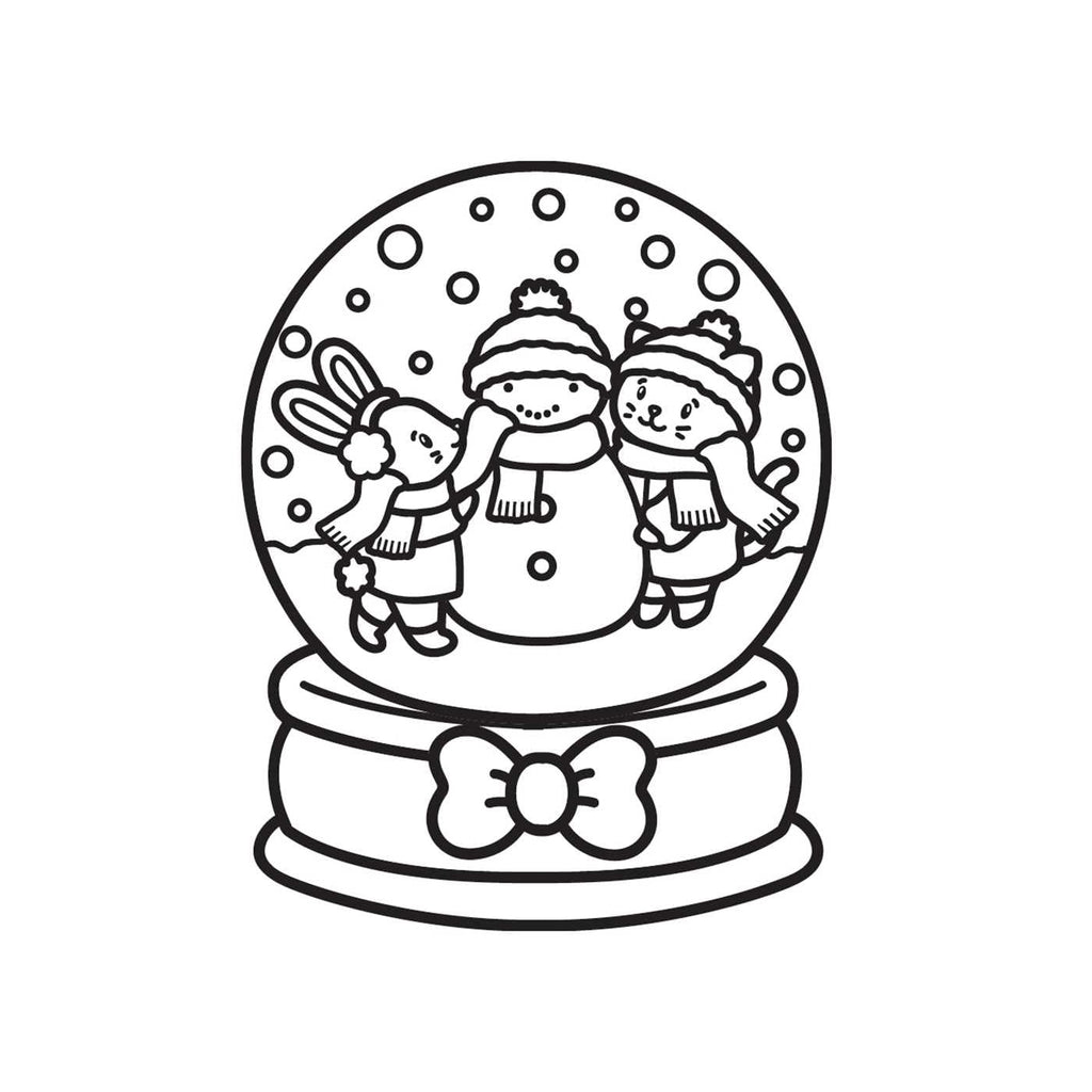 Winter Wonder Mini Coloring Book (Cute and Cozy)