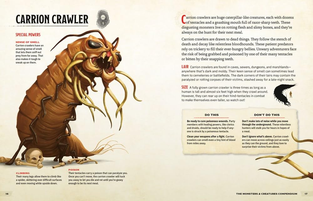 The Monsters & Creatures Compendium (Dungeons & Dragons): A Young Adventurer's Guide (Dungeons & Dragons Young Adventurer's Guides)