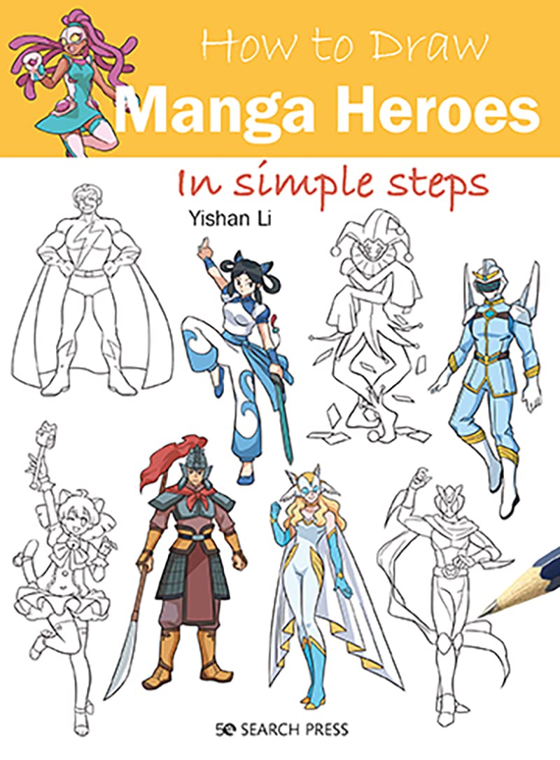 How to Draw Manga Heroes in simple steps