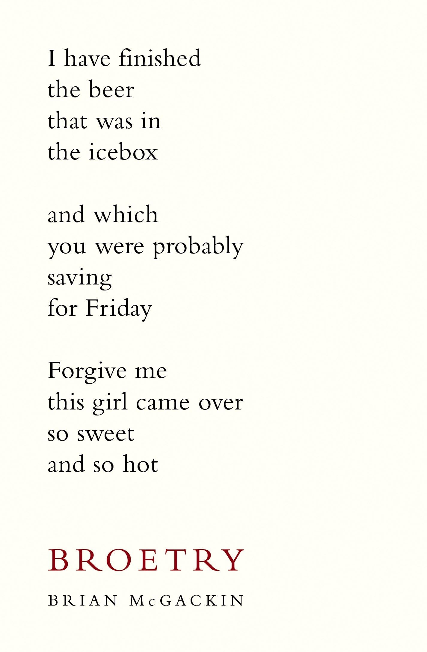 Broetry: Poetry for Dudes