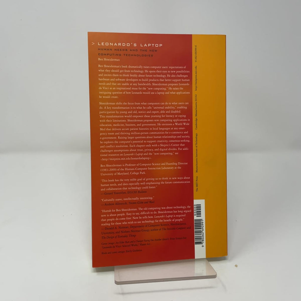 Leonardo's Laptop: Human Needs and the New Computing Technologies (Mit Press)