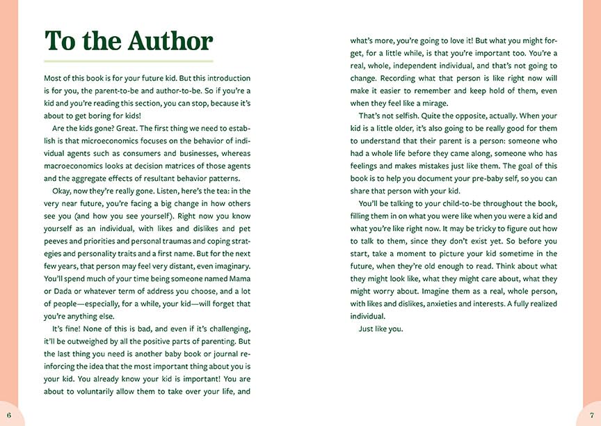 Before You: A Book by Me, Your Parent, from a Time When You Didn’t Exist