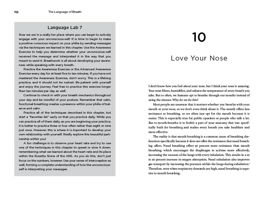 The Language of Breath: Discover Better Emotional and Physical Health through Breathing and Self-Awareness--With 20 holistic breathwork practices