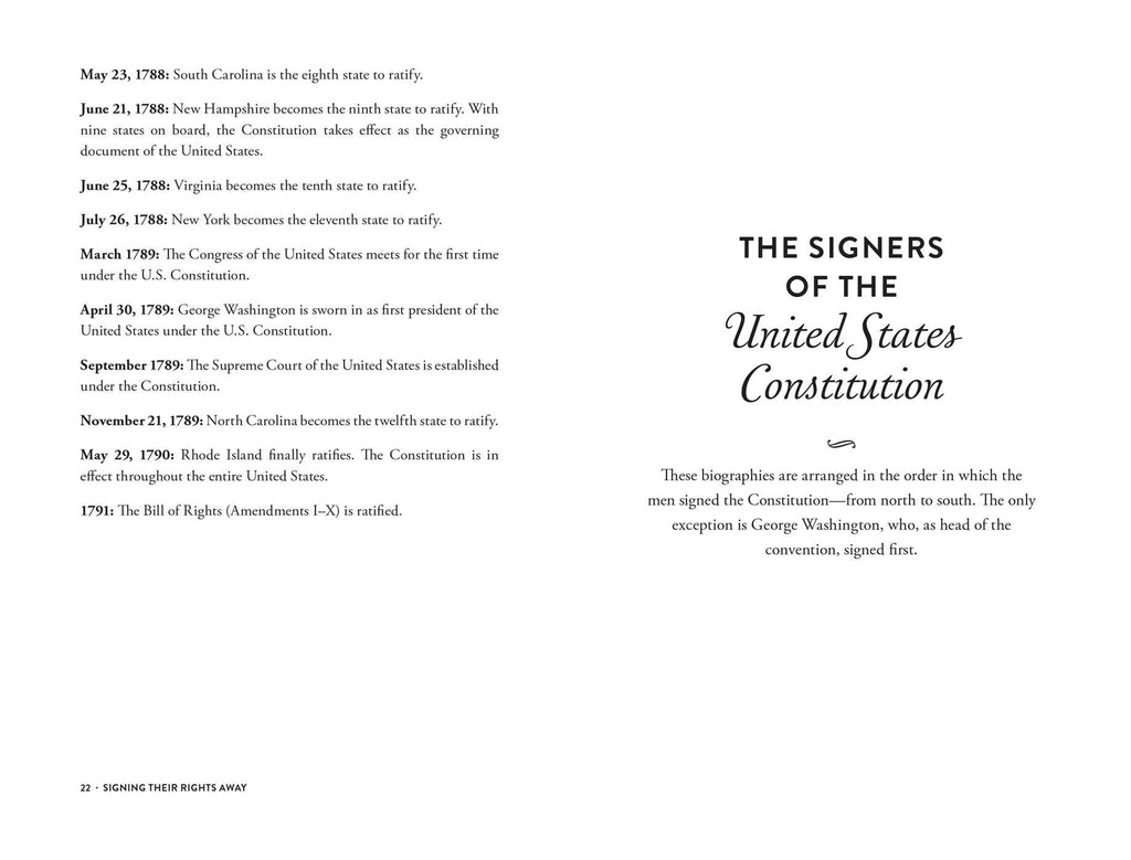 Signing Their Rights Away: The Fame and Misfortune of the Men Who Signed the United States Constitution