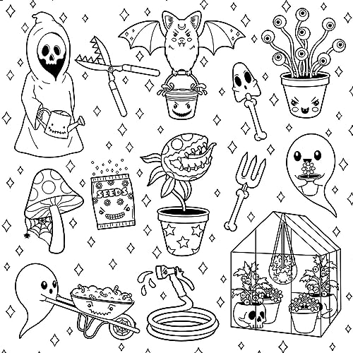 The Creepy Cute Goth Coloring Book: 30 Pretty Scary Coloring Pages for Year-Round Fun! (Creepy Cute Gift Series)