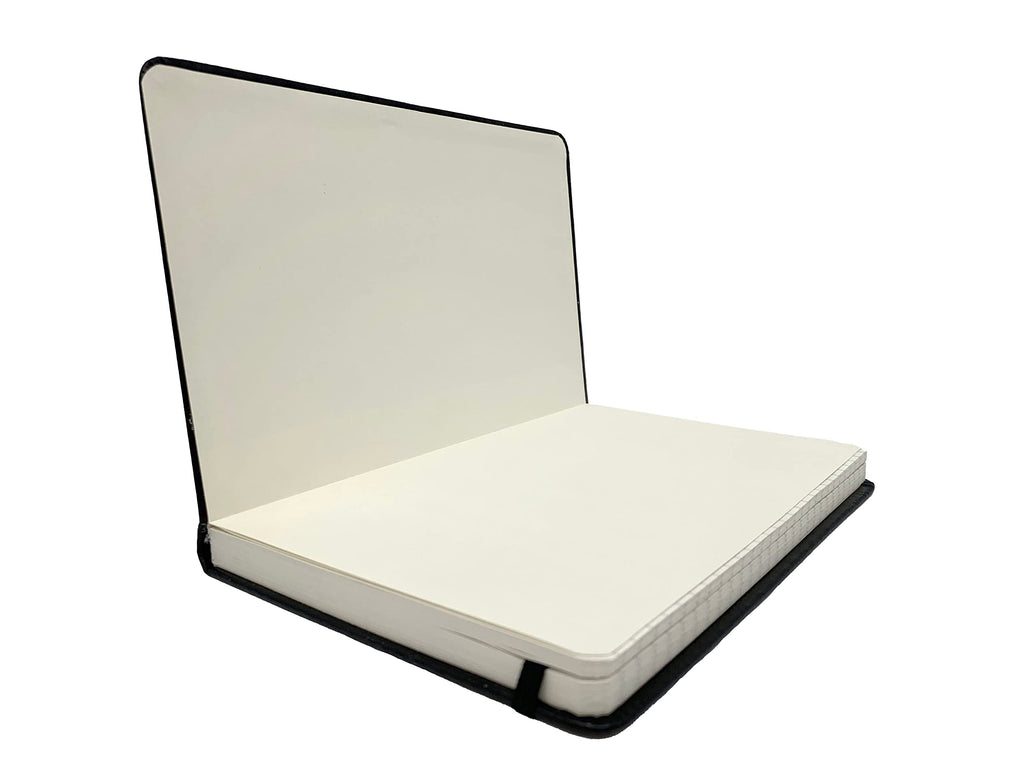Lined Journal Notebook, Hard Cover Leatherette, Medium 5.25 X 8.25 inches, 70 Gram Paper.