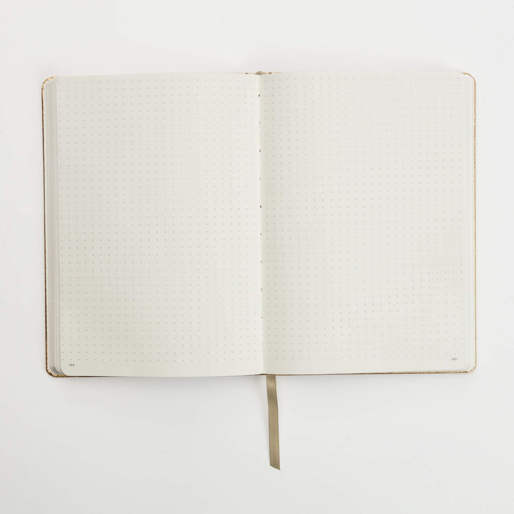 Dot Journal (Gold): A dotted, blank journal for list-making, journaling, goal-setting: 256 pages with elastic closure and ribbon marker
