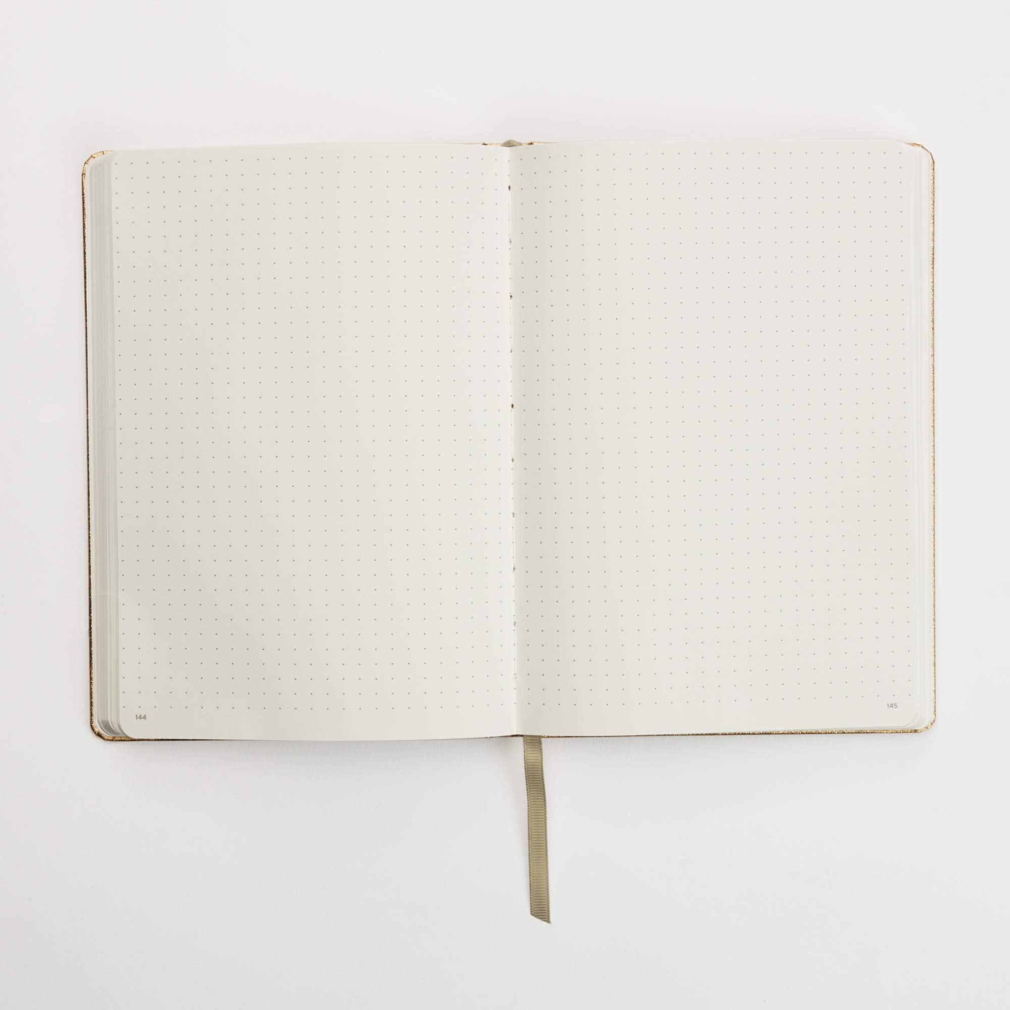 Dot Journal (Gold): A dotted, blank journal for list-making, journaling, goal-setting: 256 pages with elastic closure and ribbon marker