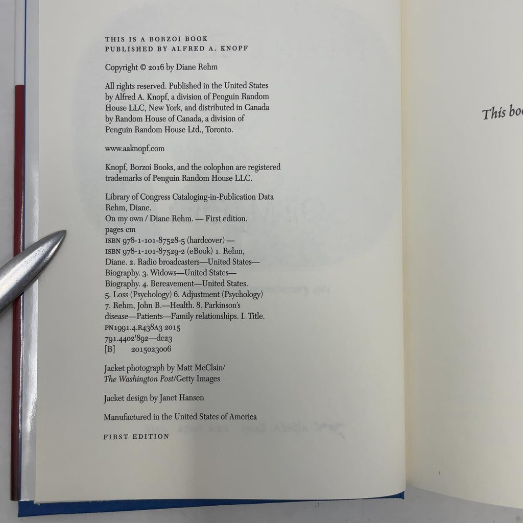 On My Own - Autographed Signed Copy