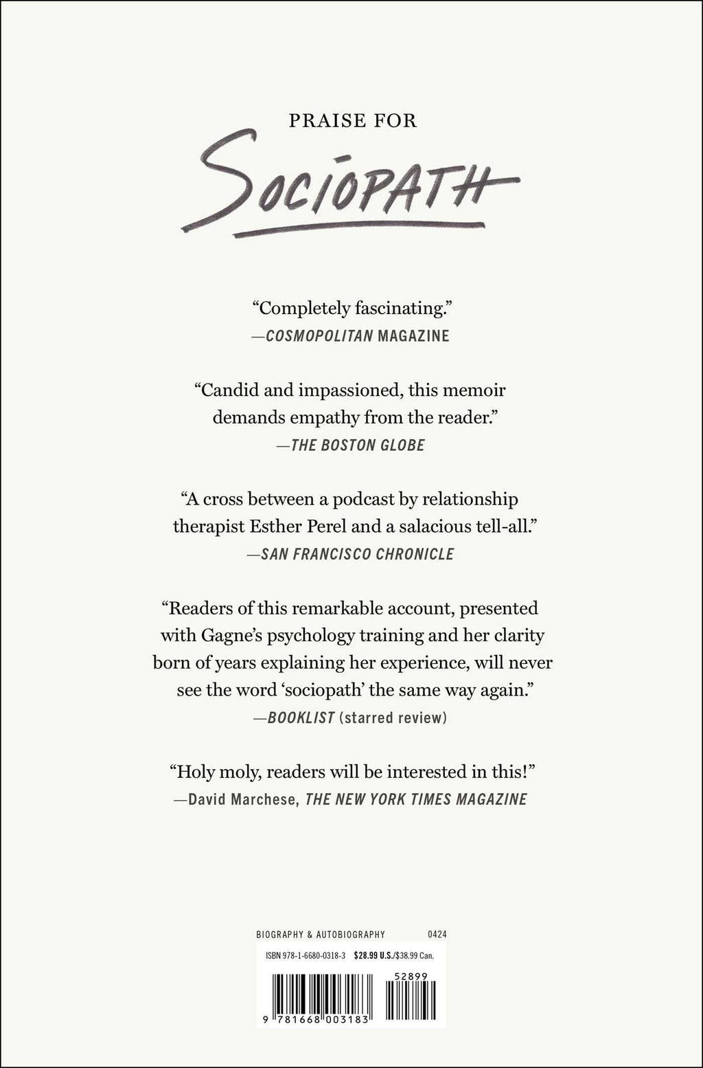 Sociopath: A Memoir