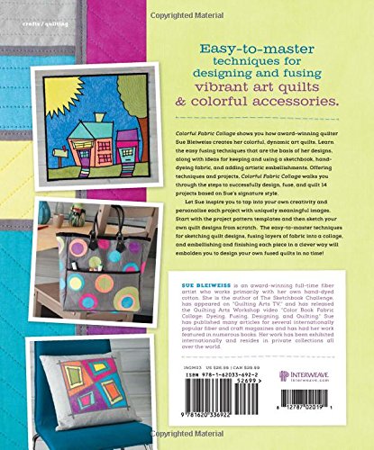 Colorful Fabric Collage: Sketch, Fuse, Quilt!