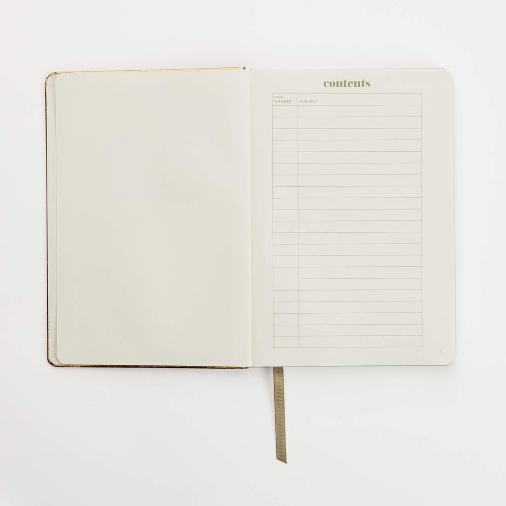 Dot Journal (Gold): A dotted, blank journal for list-making, journaling, goal-setting: 256 pages with elastic closure and ribbon marker