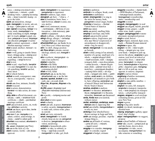 Periplus Pocket Indonesian Dictionary: Revised and Expanded (Over 12,000 Entries) (Periplus Pocket Dictionaries)