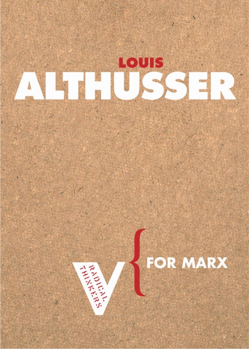 For Marx (Radical Thinkers)