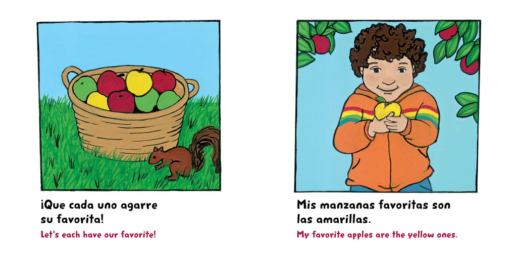 Nuestras manzanas favoritas / Our Favorite Apples (Spanish Bilingual Edition) (Storytelling Math)