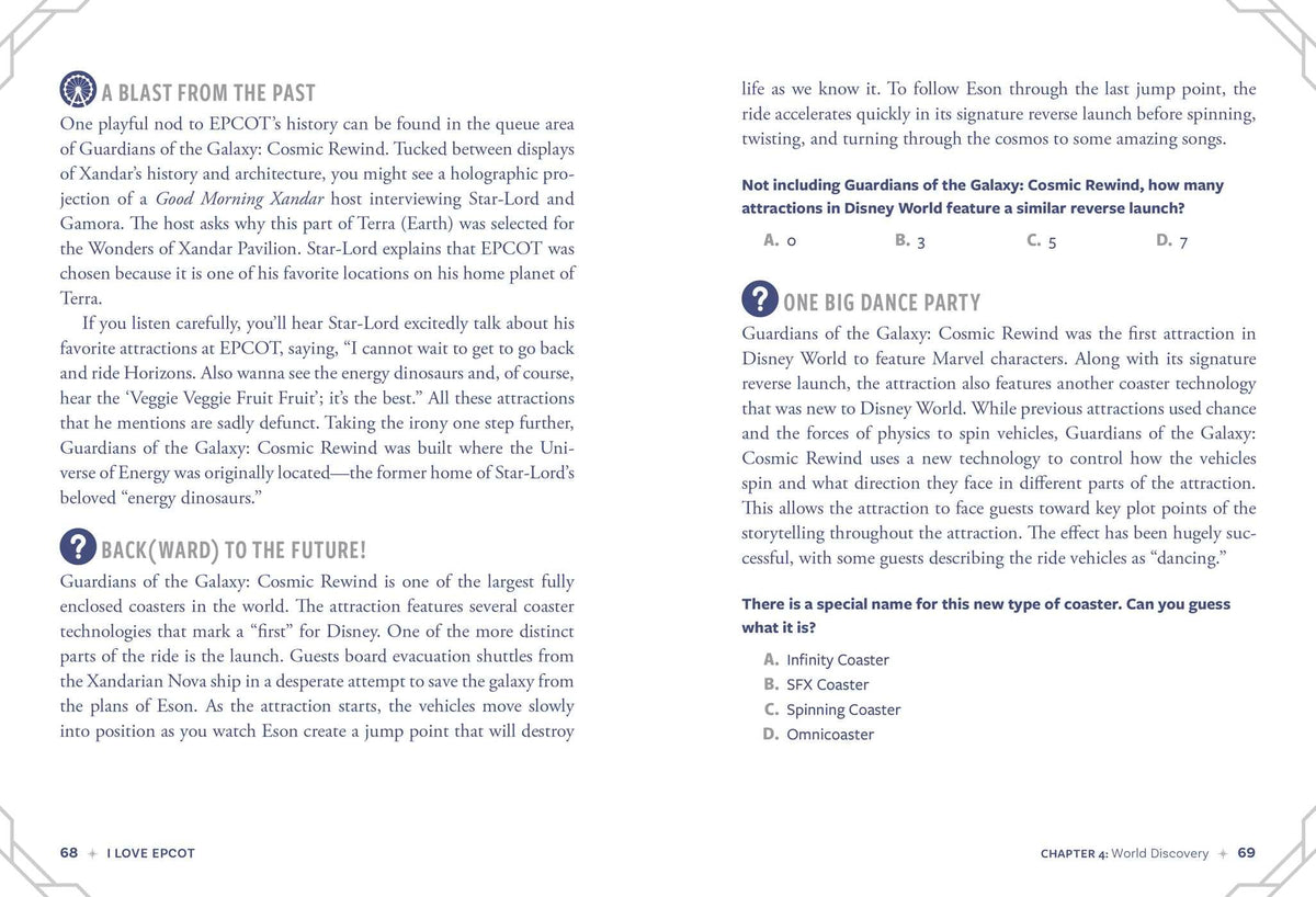 I Love EPCOT: 100+ Magical Facts, Quizzes, Fan-Favorite Trivia, and More about EPCOT! (I Love Disney Gift Book Series)