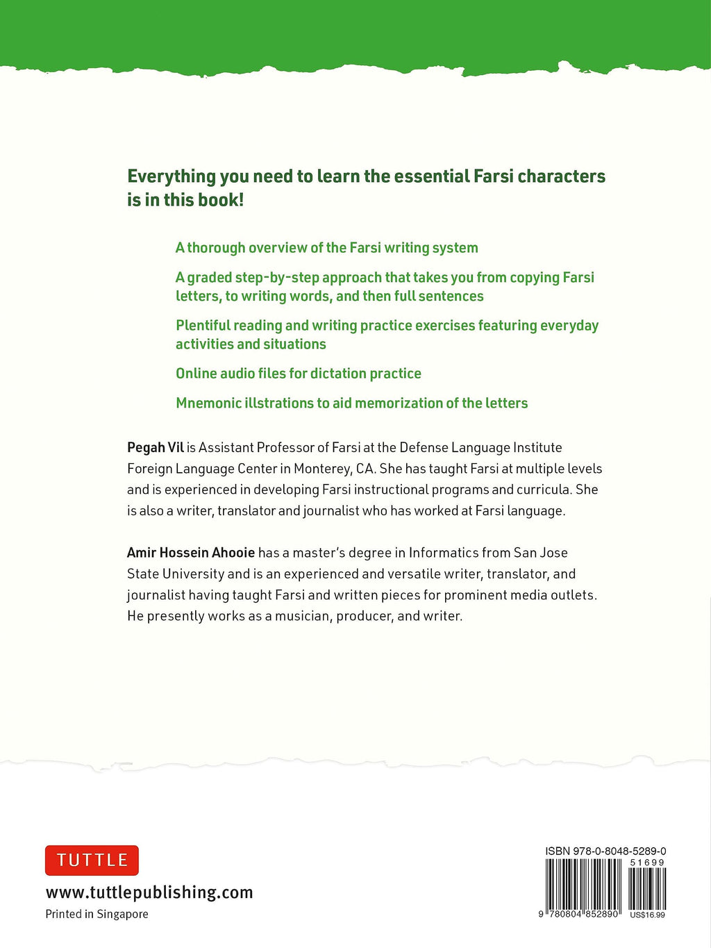 Reading & Writing Farsi (Persian): A Workbook for Self-Study: A Beginner's Guide to the Farsi Script and Language (Free Online Audio & Printable Flash Cards)