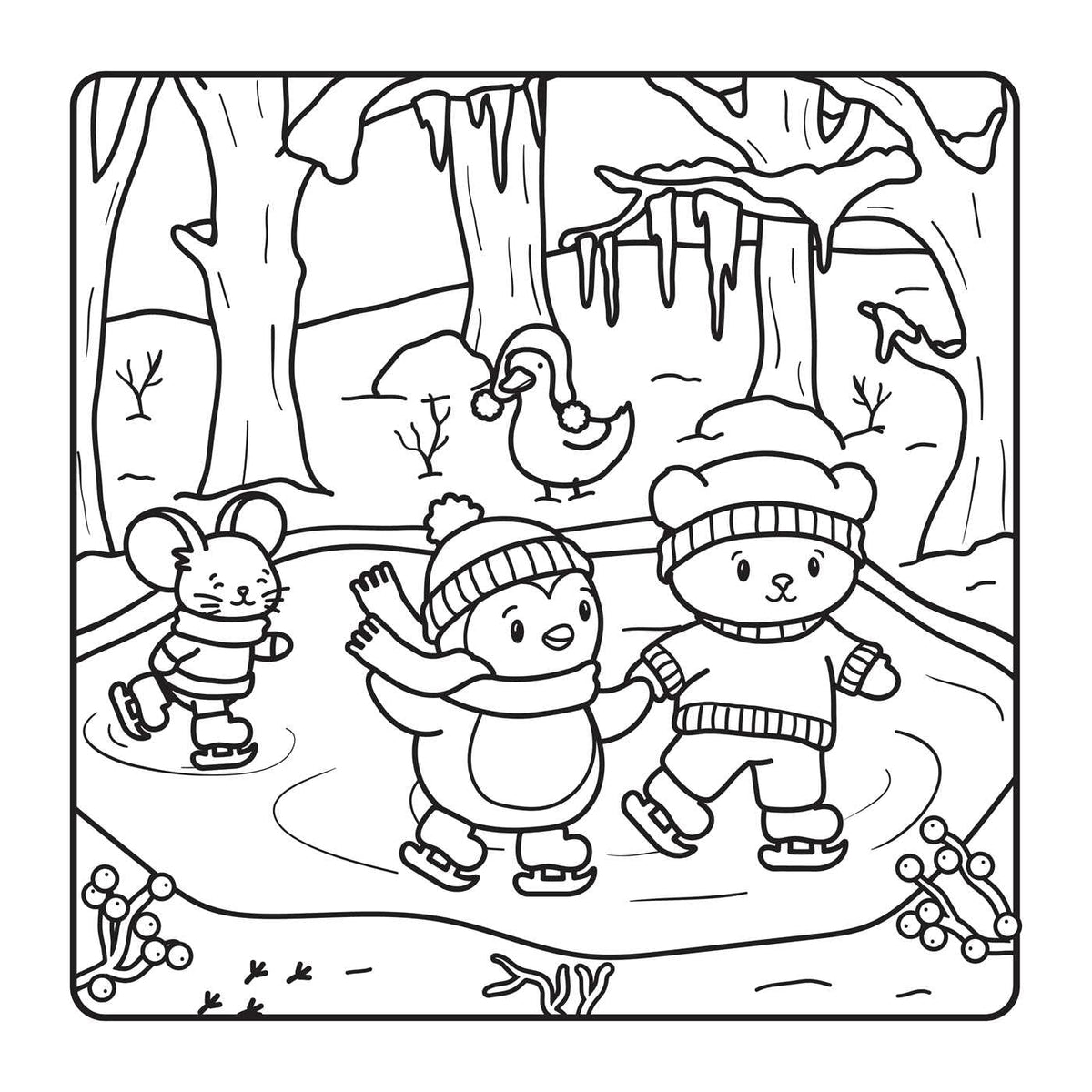 The Snuggly Winter Coloring Book (Cute and Cozy)