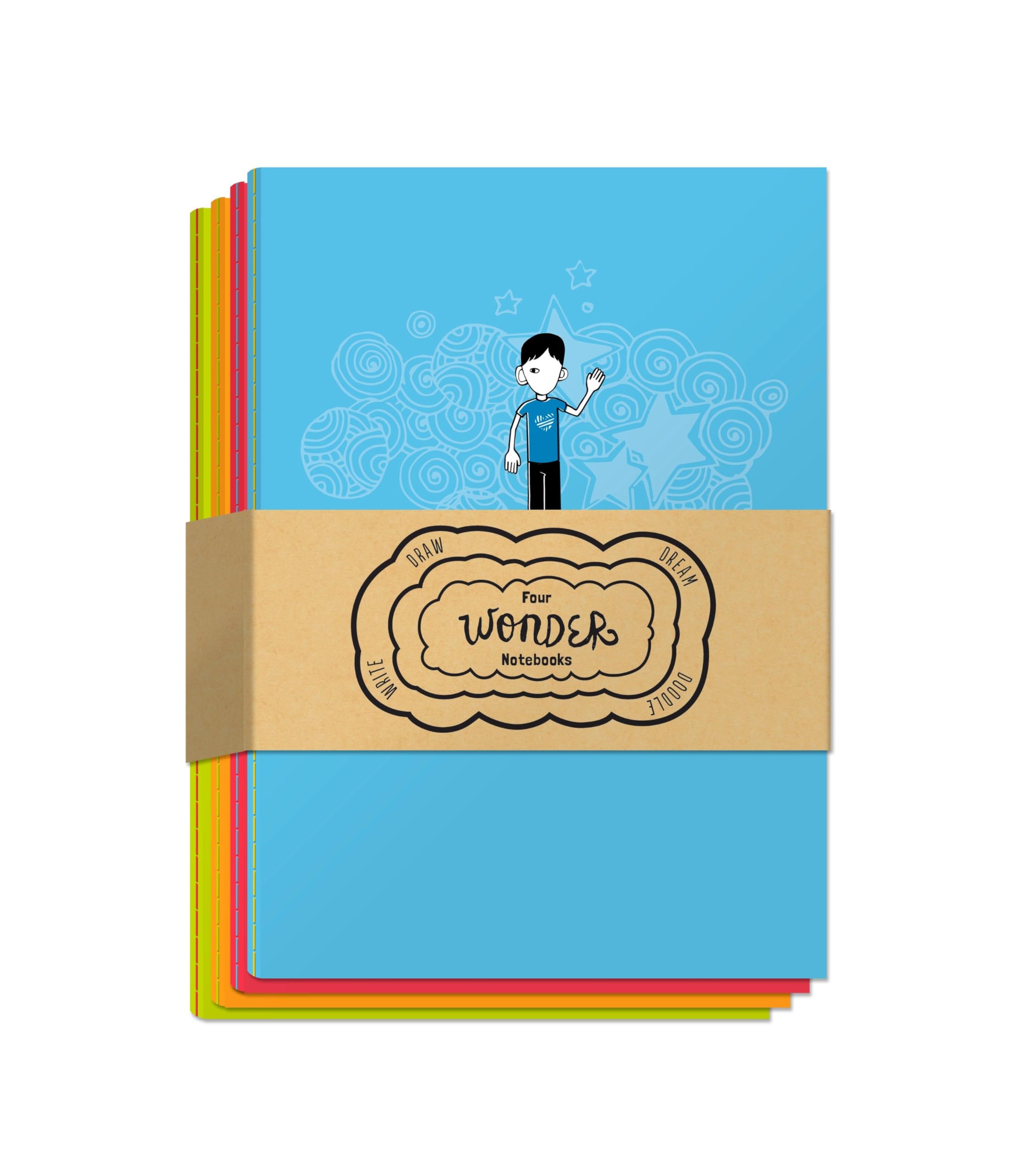 Four Wonder Notebooks: Draw, Dream, Doodle, and Write