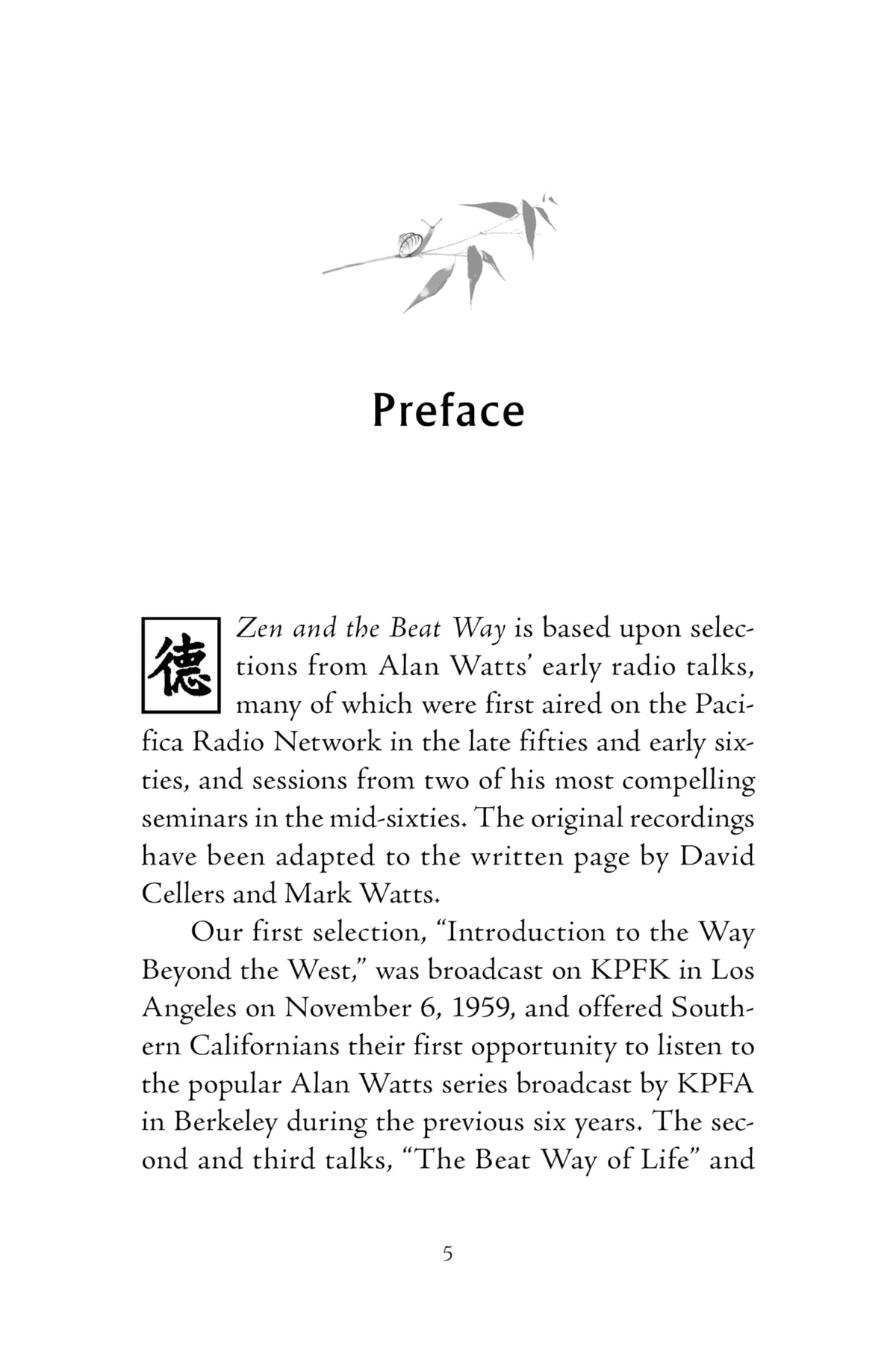 Zen and the Beat Way: (Zen Teachings of Alan Watts)
