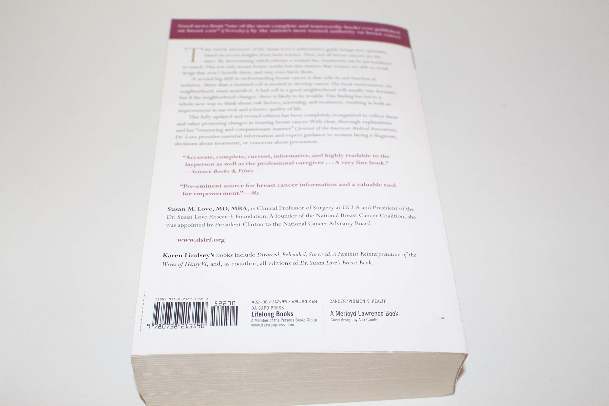 Dr. Susan Love's Breast Book, 5th Edition (A Merloyd Lawrence Book)