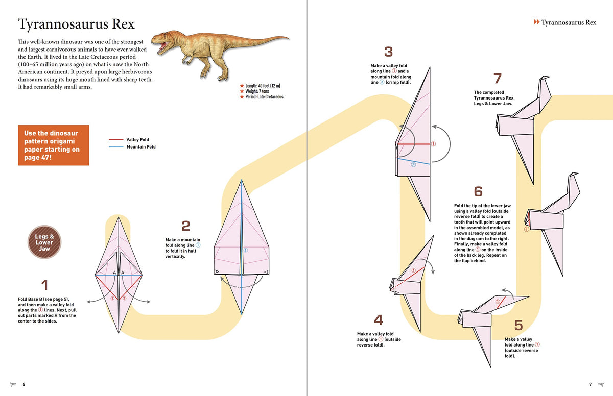 Amazing Origami Dinosaurs: Paper Dinosaurs Are Fun to Fold! (10 Dinosaur Models + 32 Tear-Out Sheets + 5 Bonus Projects)