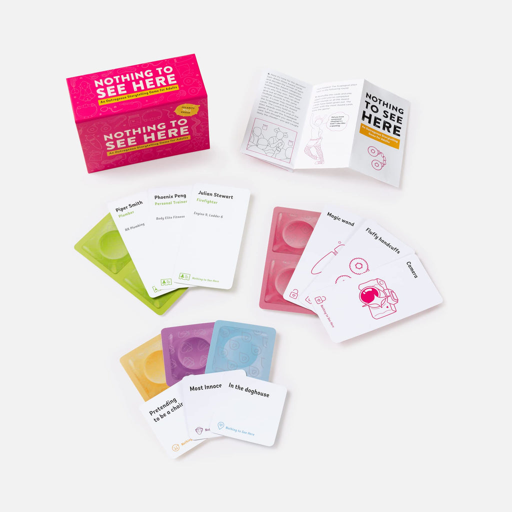 Nothing to See Here: An Outrageous Storytelling Game for Adults
