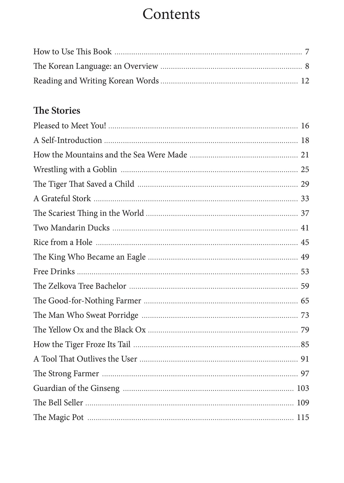 Korean Folktales for Language Learners: Traditional Stories in English and Korean (Free Online Audio) (Stories for Language Learners)